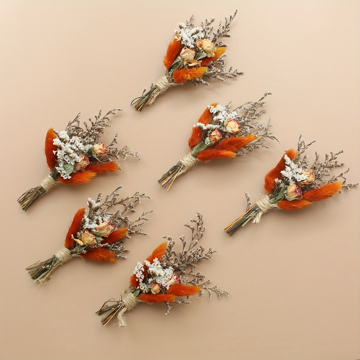 Dried Flower Bunch - 6 Bouquets/Lot Dried Flower Mini Wedding