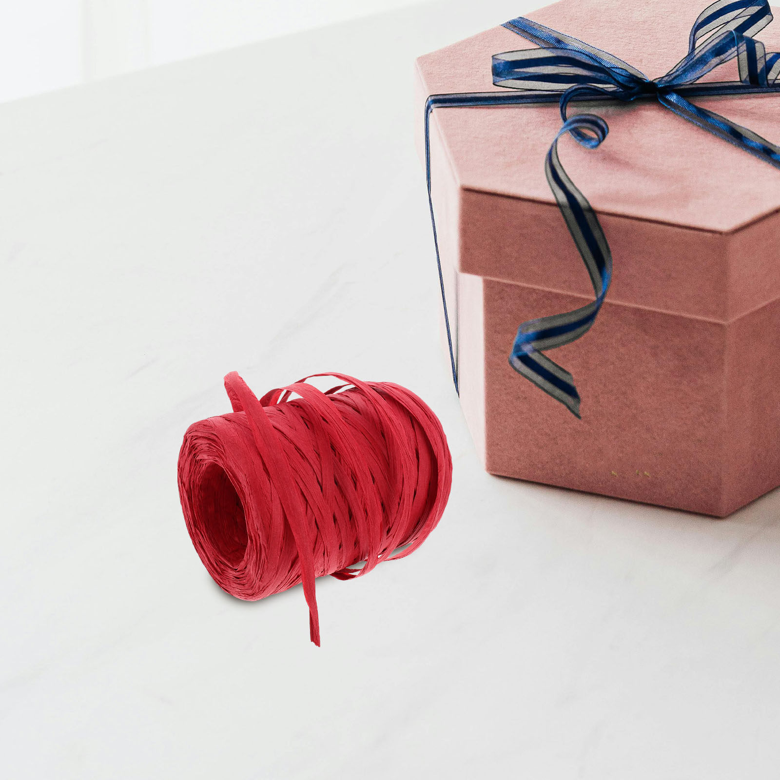 Florist Supply Ribbon - 1 Roll 100M Raffia Paper Ribbon