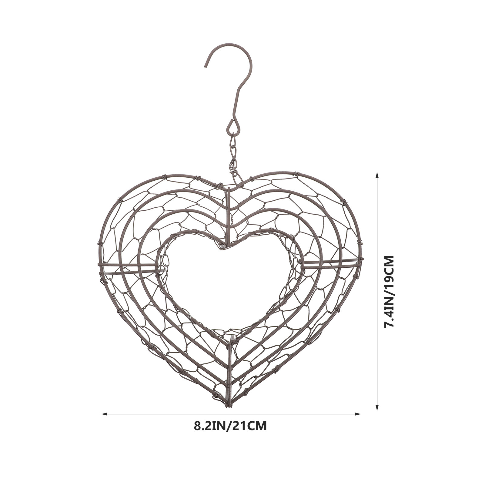Heart Shape Iron Wire Wreath F - Wreath Form Wire recension och pris