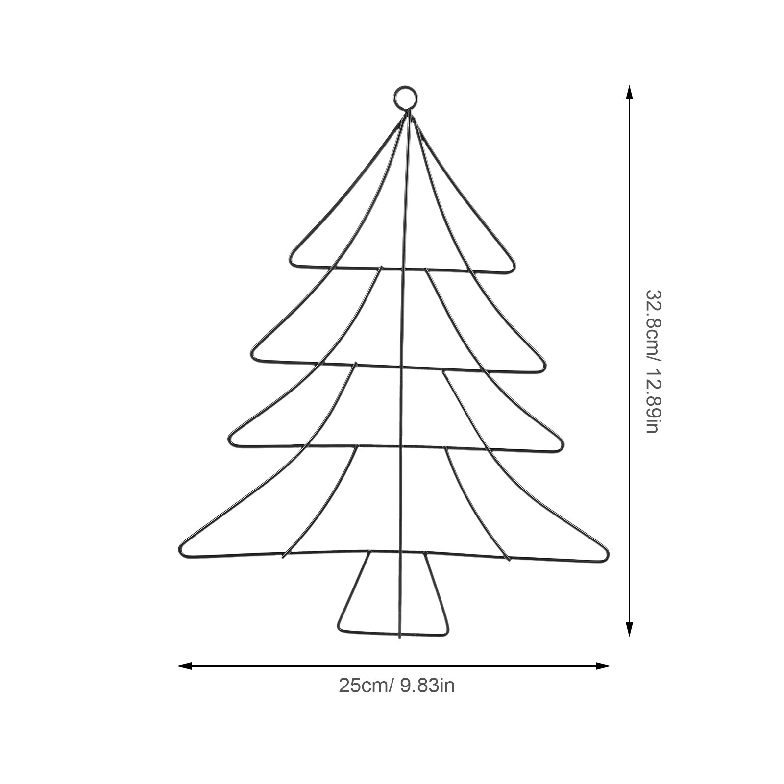 Christmas Tree Metal Wreath Fr - Wreath Form Wire recension och pris
