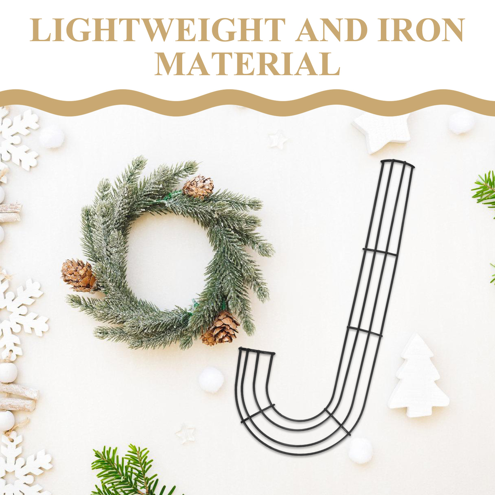 2PCS Christmas Wreath Form Wir - Wreath Form Wire recension och pris