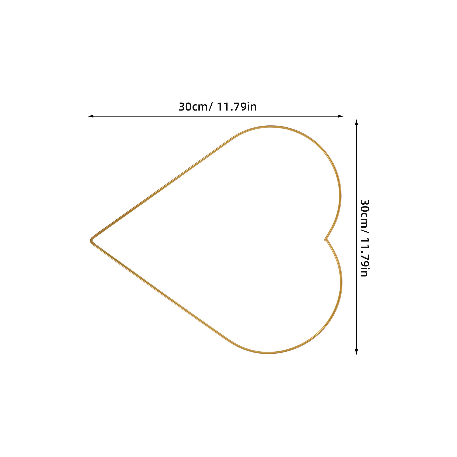 Metal Floral Hoop Heart Shaped - Wreath Form Wire recension och pris