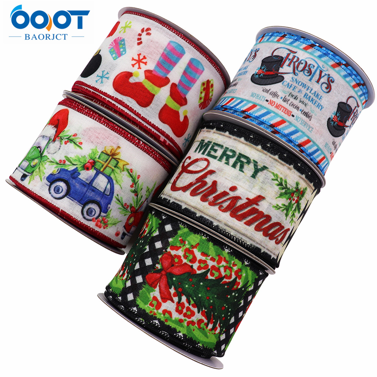 Christmas Wired Edge Ribbons 2 - Wreath Form Wire recension och pris