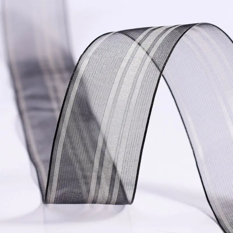 Striped Organza Ribbon Transpa - Florist Supply Ribbon recension och pris