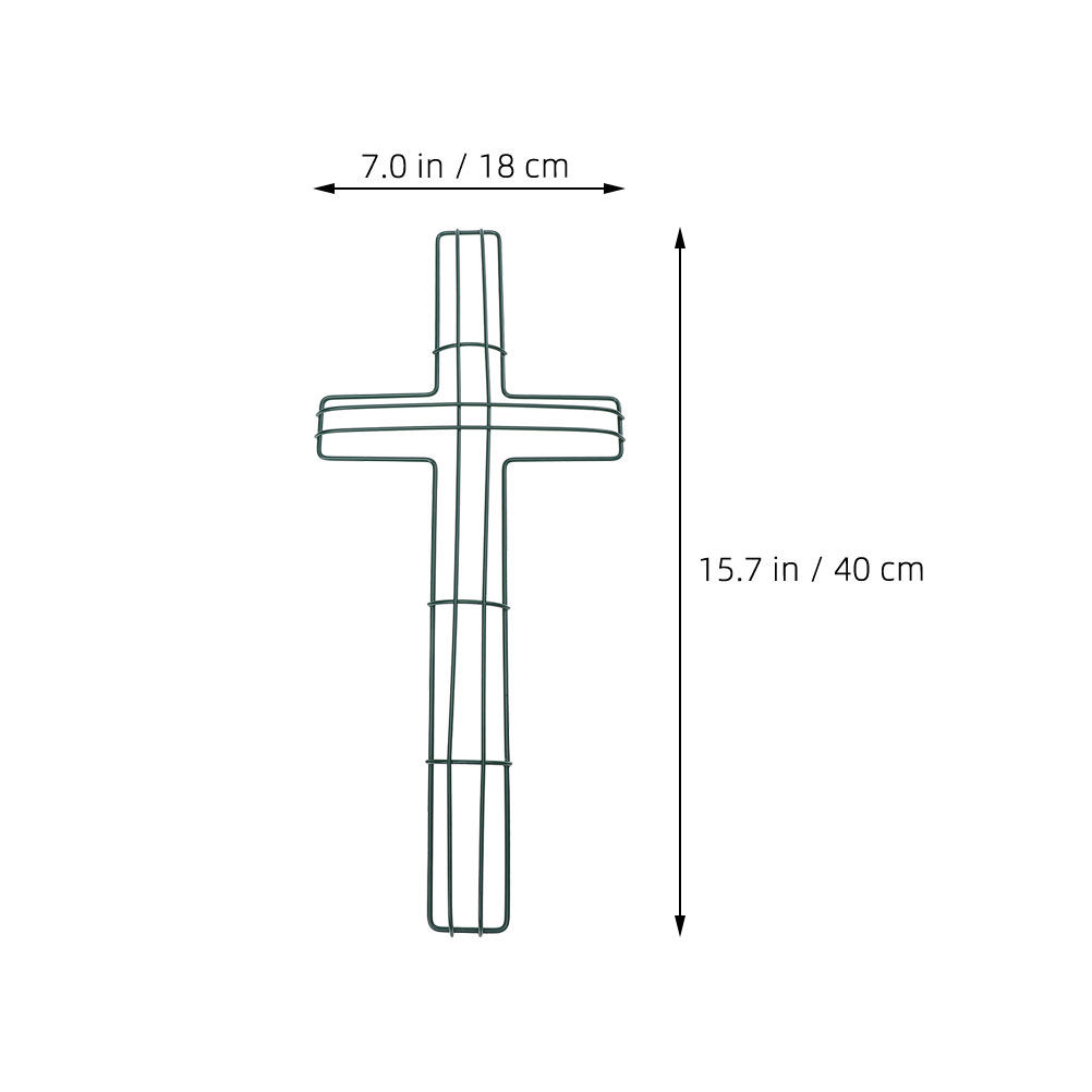 4Pcs Flower Wreath Metal Cross - Wreath Form Wire recension och pris