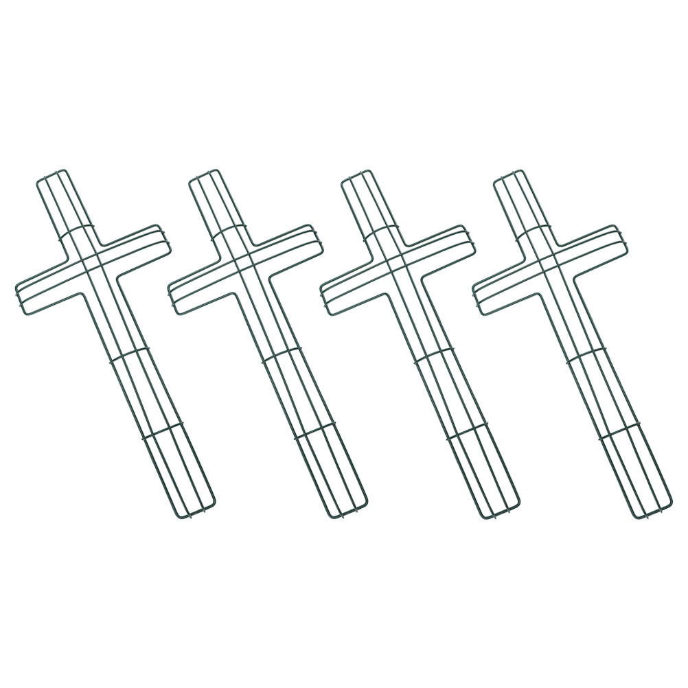 4Pcs Flower Wreath Metal Cross - Wreath Form Wire recension och pris