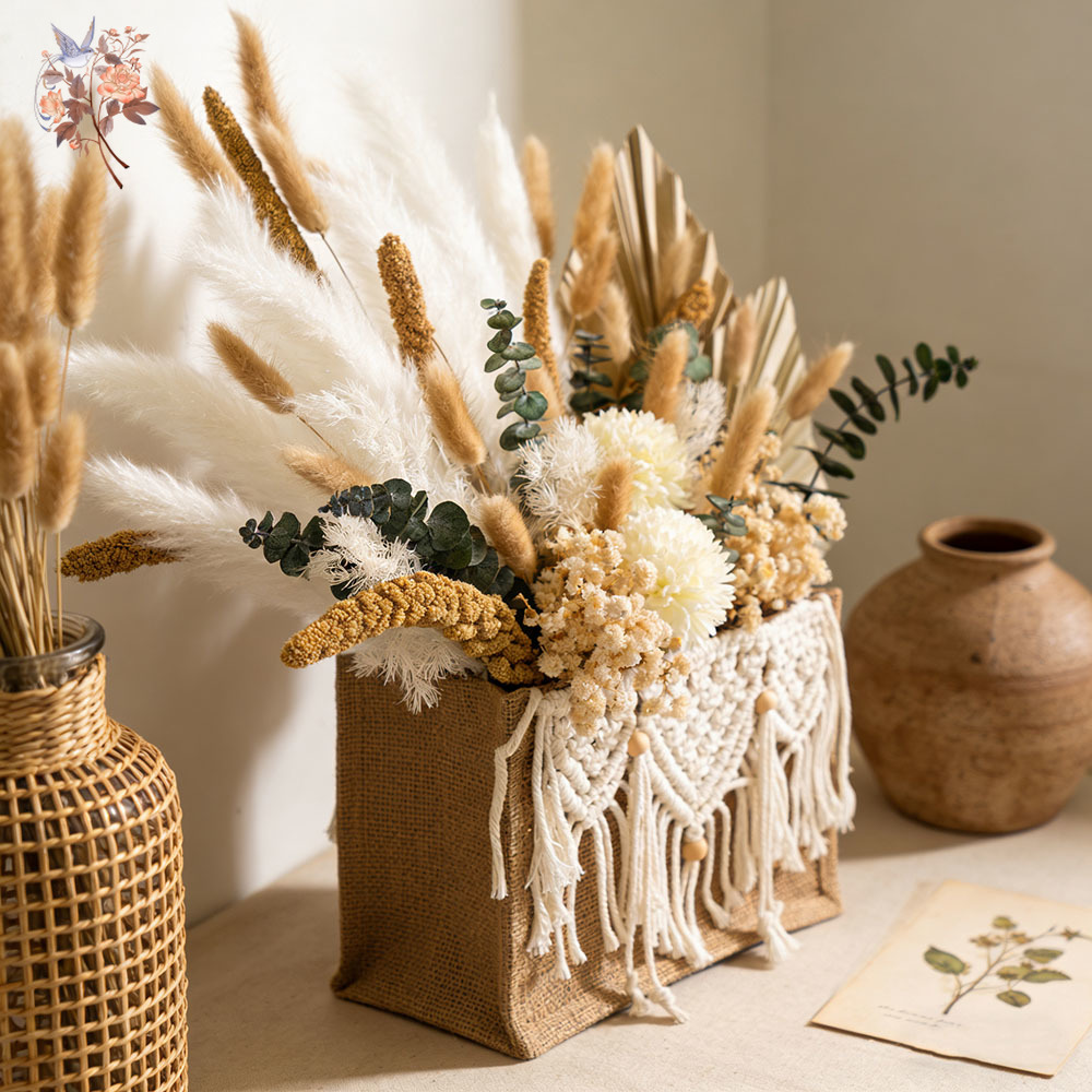 Artificial Dried Flower Bouque - Dried Flower Bunch recension och pris