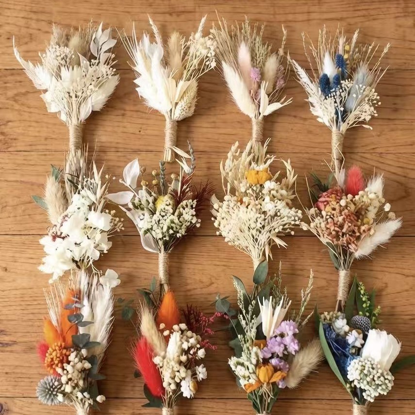 6 Bouquets/Lot Dried Flower Mi - Dried Flower Bunch recension och pris