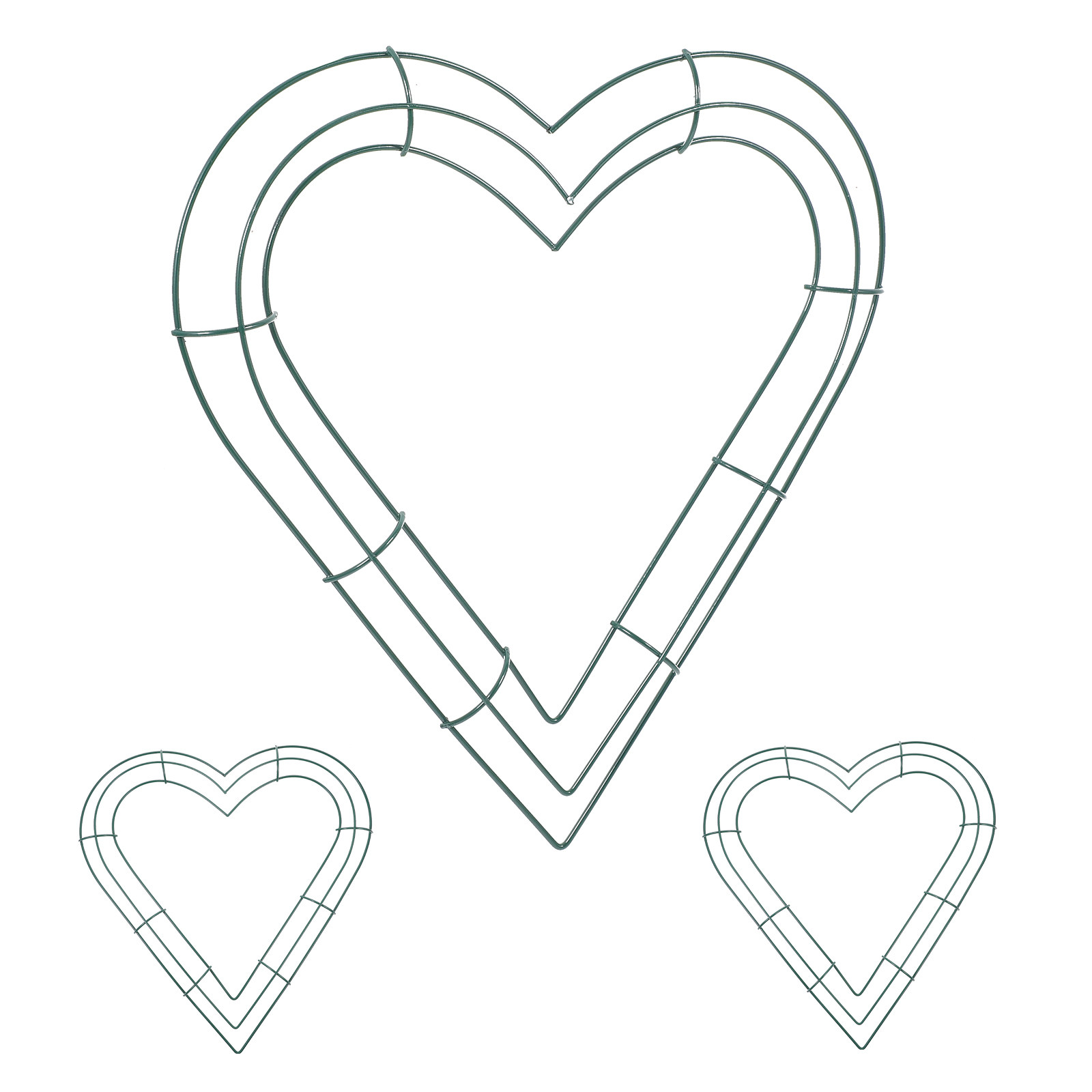 3Pcs Metal Heart Wreath Frames - Wreath Form Wire recension och pris