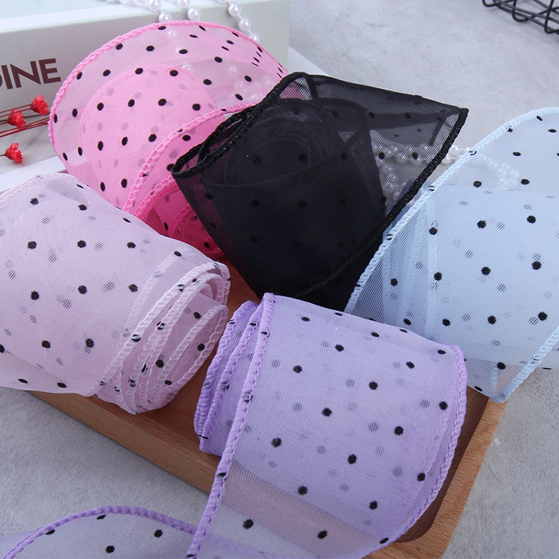 50Yards Gauze with Dots Decora - Florist Supply Ribbon recension och pris