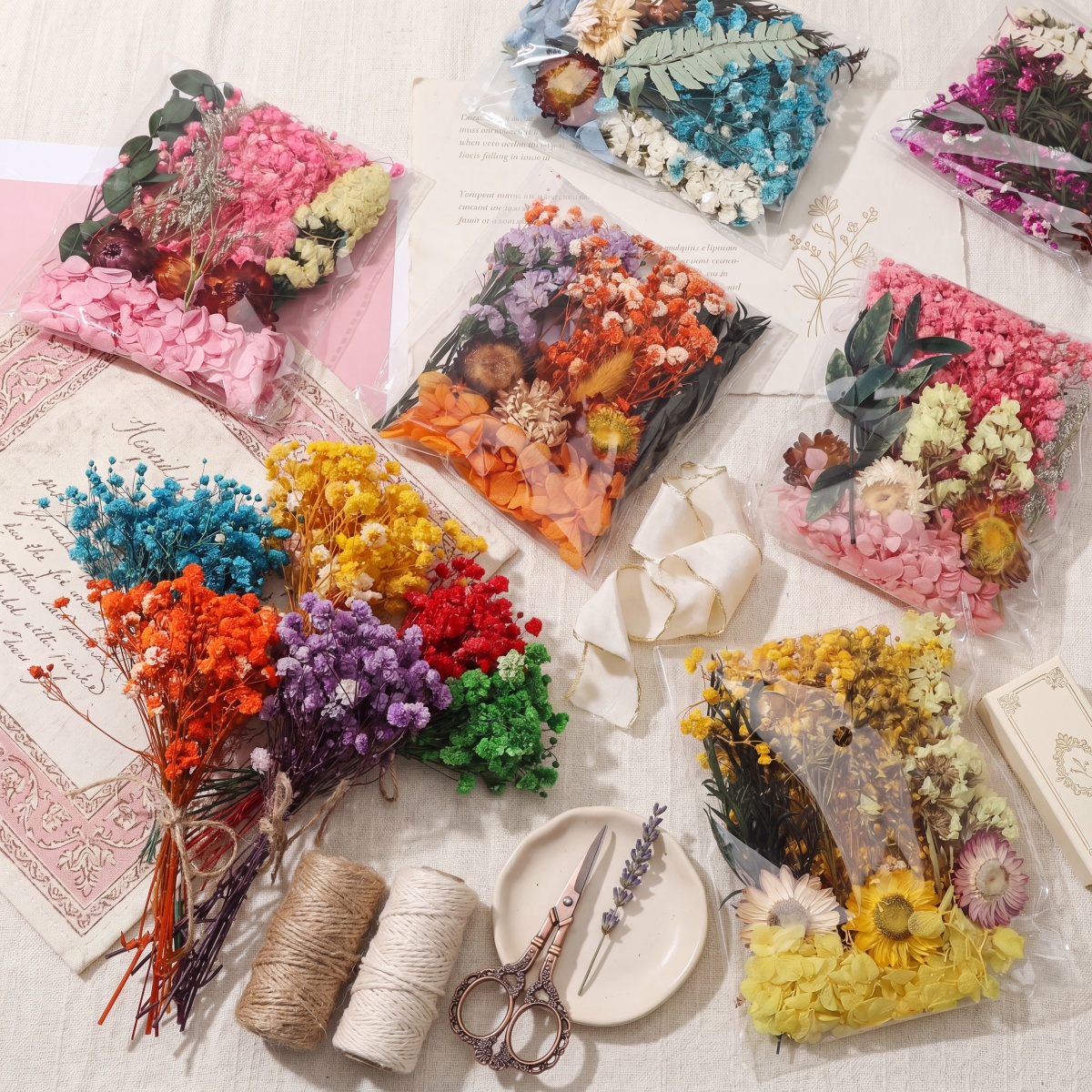 1 Pack Preserved Dried Flower  - Dried Flower Bunch recension och pris