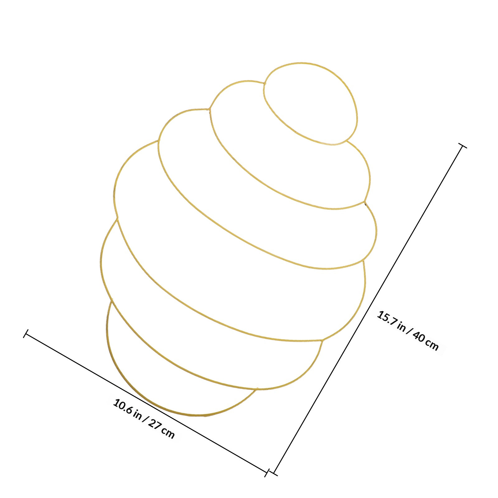 Beehive Wreath Metal Frame Wir - Wreath Form Wire recension och pris