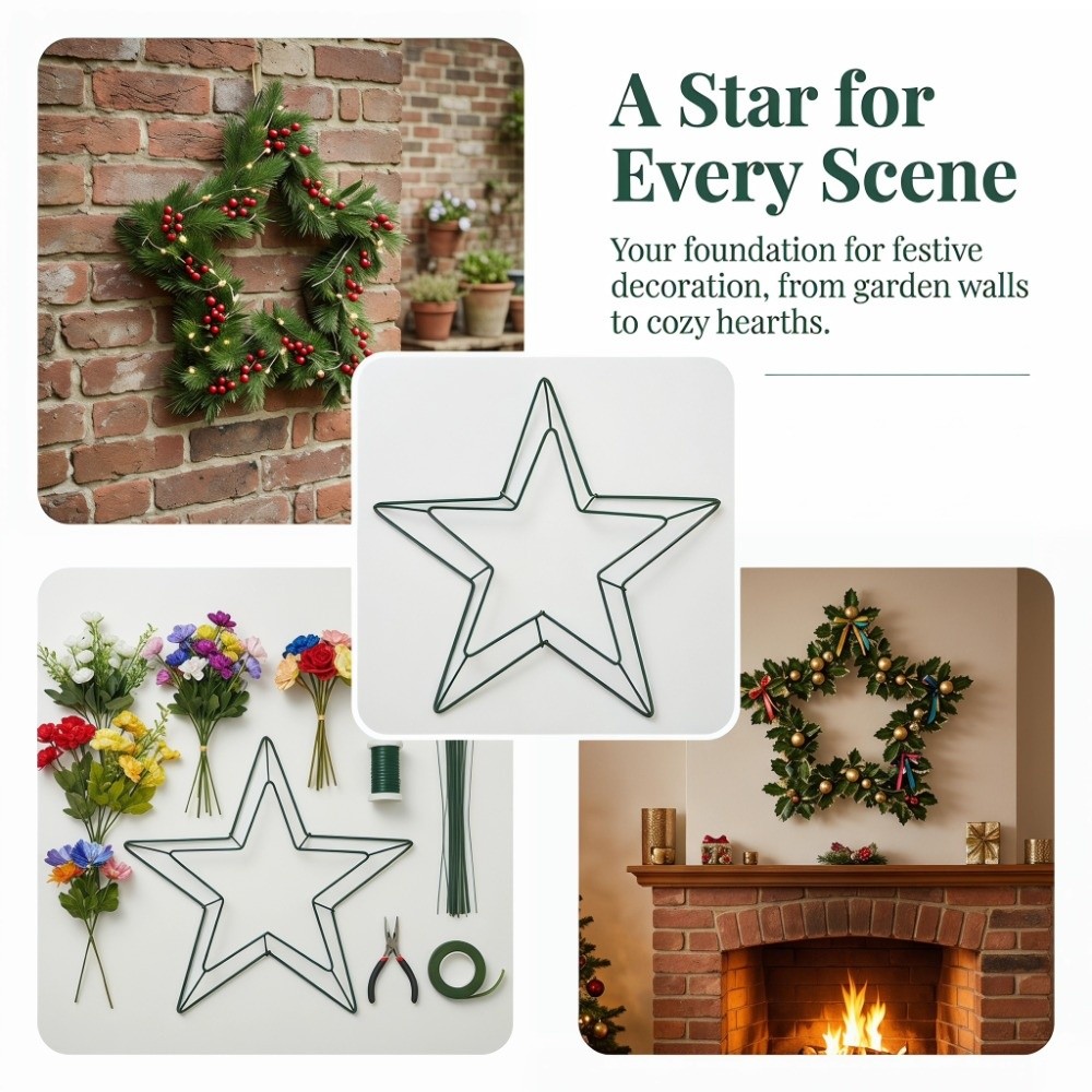 Festive Hanging Metal Wire Sta - Wreath Form Wire recension och pris
