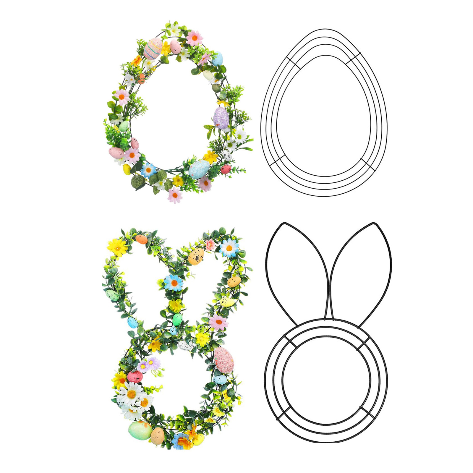 Easter Bunny Shaped Wire Wreat - Wreath Form Wire recension och pris