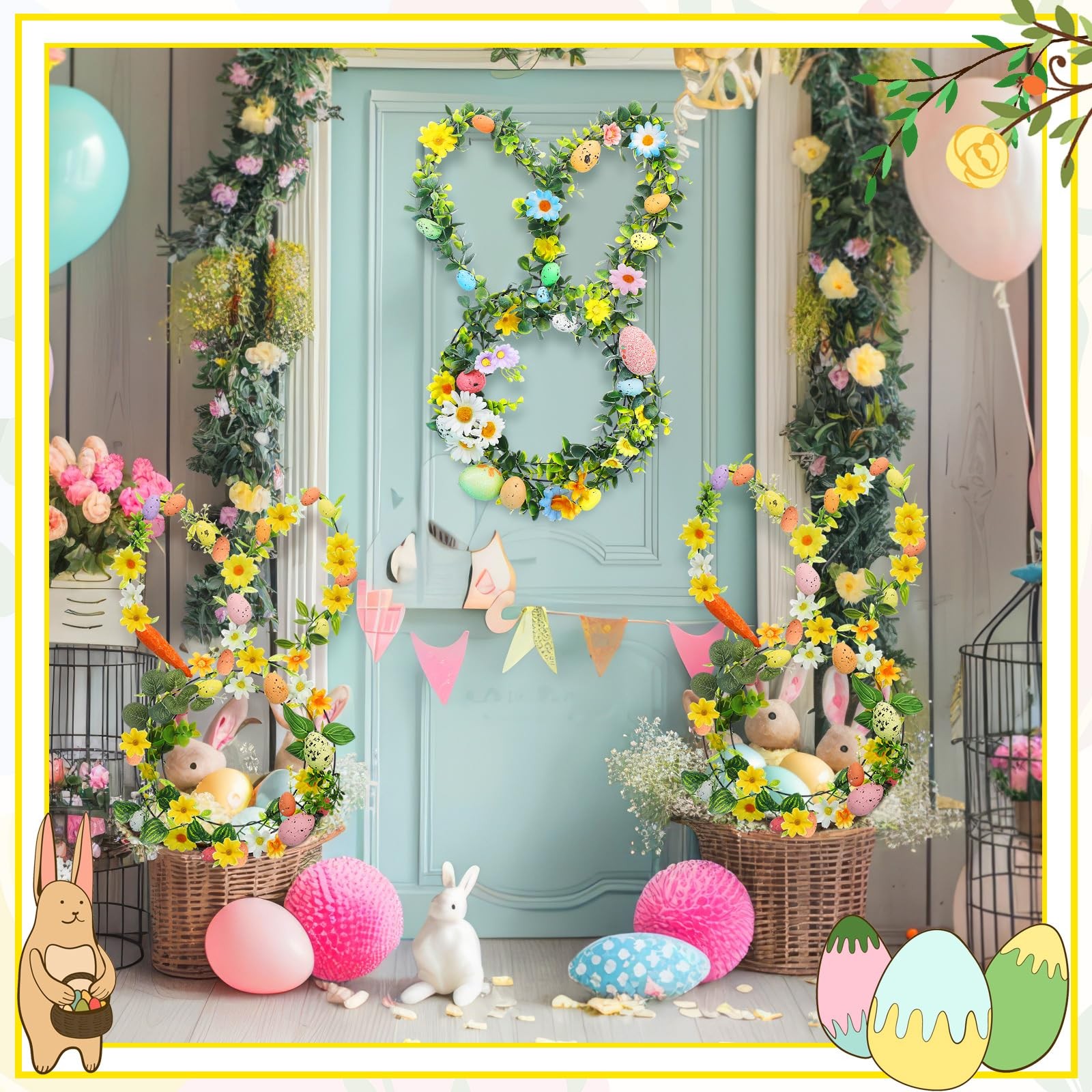 Easter Bunny Shaped Wire Wreat - Wreath Form Wire recension och pris